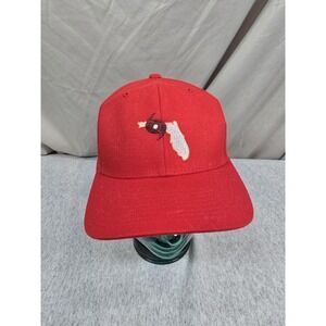 Lids Red Flordia Hurricane Hat, Emergency Responder Or Local Panhandle...